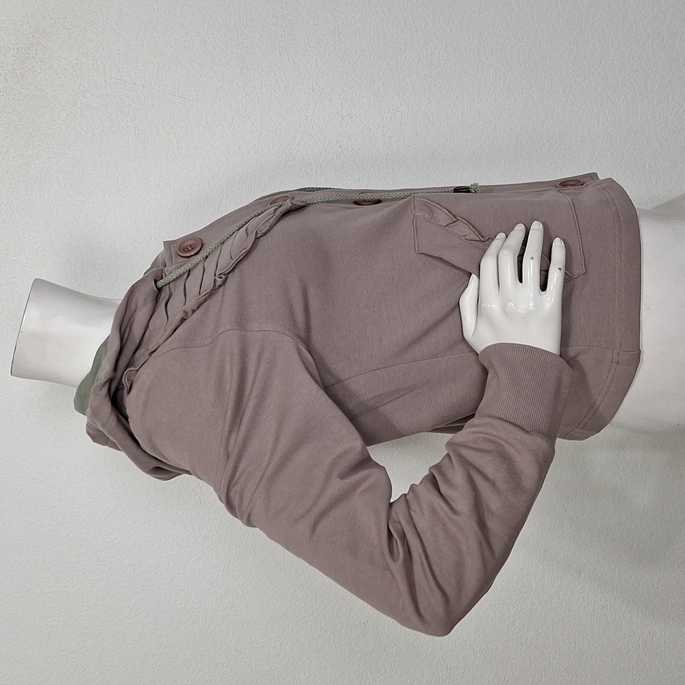 Sanctuary Purple Button Front Ruffle Gorpcore Str… - image 4